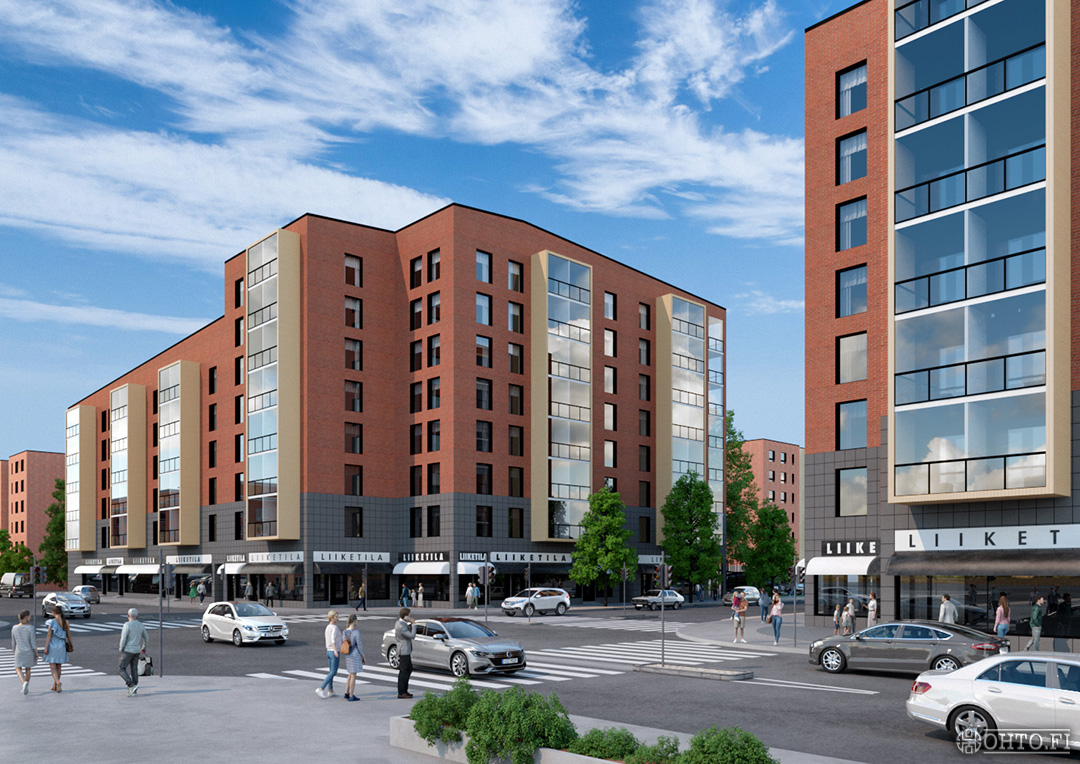 Commercial architectural 3D-visualisation 1/7.