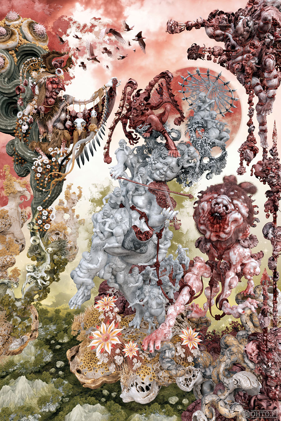 When Judge Holden Defeated the Desert, a 3D-illustration about the novel Blood Meridian by Cormac McCarthy, made with 3ds Max and ZBrush.