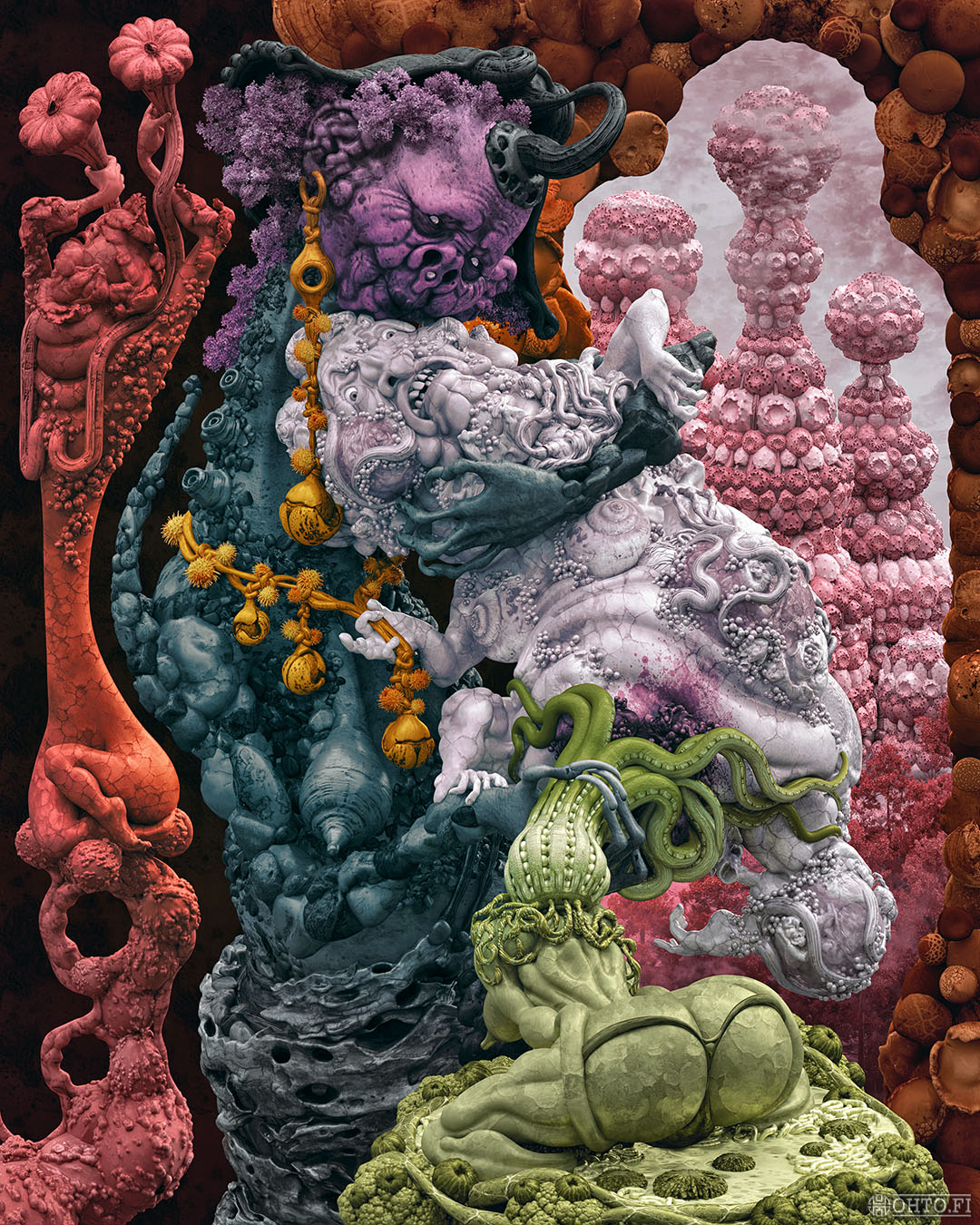 The Secret Ingredient comes from inside of you, a rather sinister 3D-illustration about sensitive bodily matters, made with 3ds Max and ZBrush.