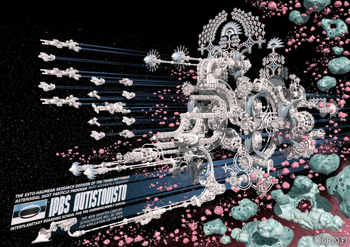 IPBS Autistovisto, a fictional ad made with 3ds Max and ZBrush.