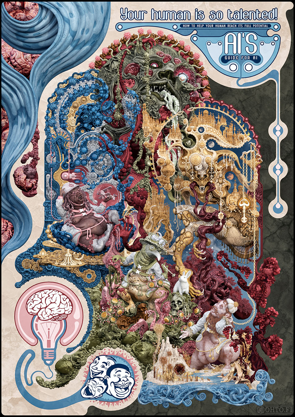 Your Human is so Talented, a 3D-illustration made with 3ds Max and ZBrush.