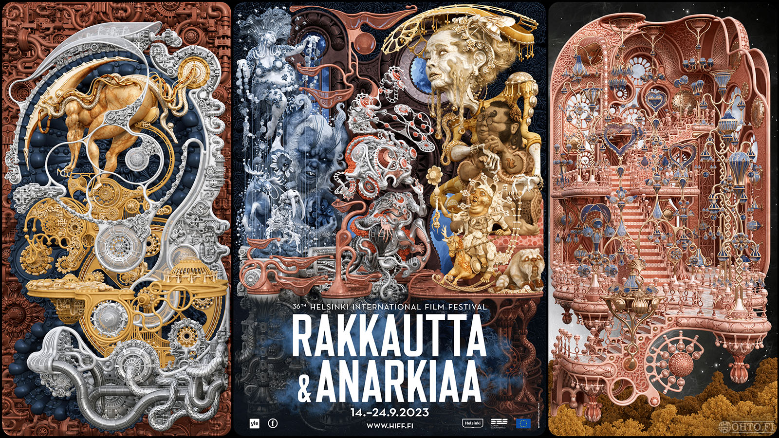 It Knows What Tickles Your Fancy, a poster for a film festival, made with 3ds Max and ZBrush. Part two.