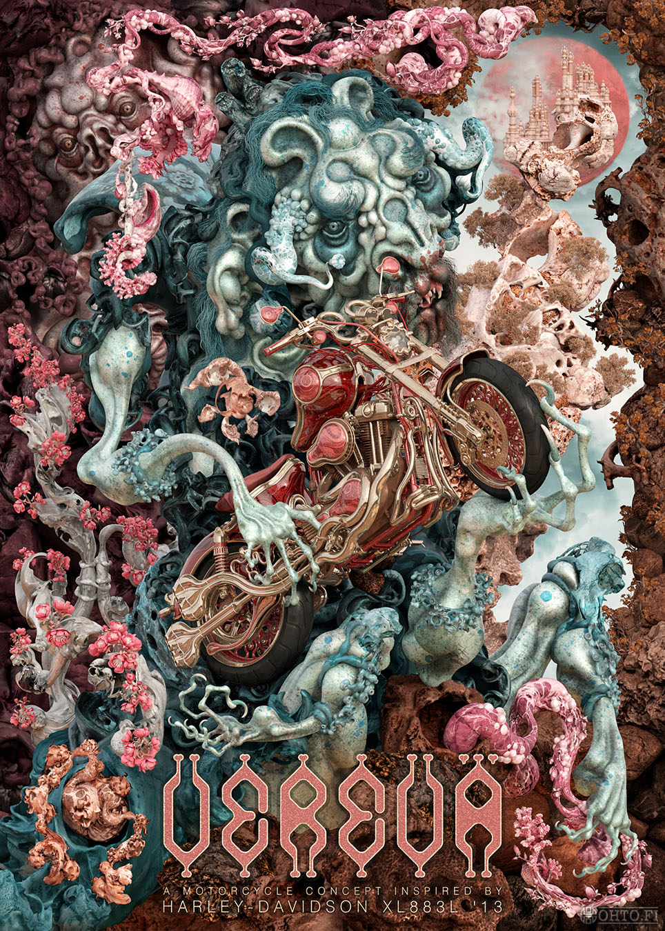 Verev�, a motorcycle concept with a vampiric theme.